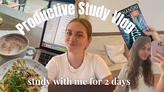 PRODUCTIVE STUDY VLOG Lernen im Café neue Bücher Selfcare [upl. by Whittemore]