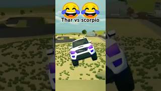 Thar vs scorpio jump challenge🔥🔥shubham sharma 1414shortstrending [upl. by Savannah]