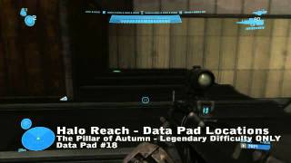 Halo Reach  Data Pad Locations  The Pillar of Autumn  WikiGameGuides [upl. by Eiboh]