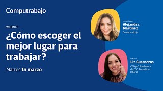 ¿Cómo escoger el mejor lugar para trabajar [upl. by Emiline]