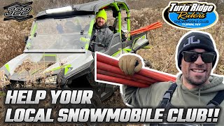 HOW TO HELP YOUR LOCAL SNOMOBILE CLUB TURIN RIDGE RIDERS TRAIL DAY 2024 TUG HILL SNOWMOBILING [upl. by Tnerb]