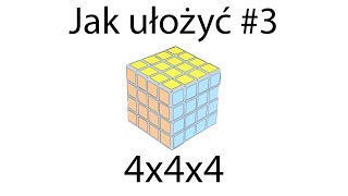 Jak ułożyć kostkę 4x4x4 najprostszą metodą 3 [upl. by Artiek]