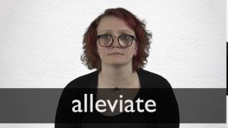 How to pronounce ALLEVIATE in British English [upl. by Enamart]