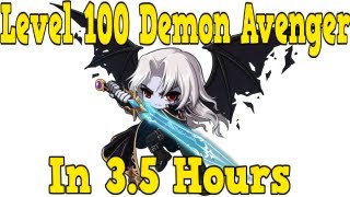 GMS Level 100 Demon Avenger in 35 Hours  Demon Avenger 4th Job Skills [upl. by Tnert790]