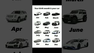 Your birth month is you car 🔥 [upl. by Iadahs]