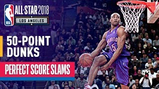 ALL 50Point Dunks In NBA Slam Dunk Contest History [upl. by Clere554]