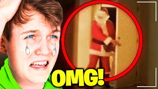 9 YouTubers Who Caught SANTA CLAUS ON CAMERA LankyBox FGTeeV amp FV FAMILY [upl. by Aham]