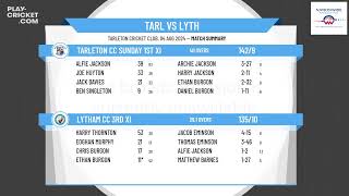 Tarleton CC Sunday 1st XI v Lytham CC 3rd XI [upl. by Oilejor]