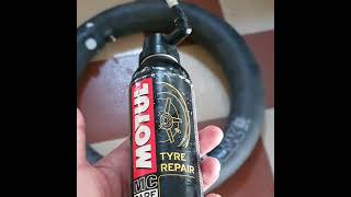 Tube Tyre Puncture Repair Solution For Royal Enfield amp All Bike Motul P3 Tyre Repair [upl. by Anastatius]