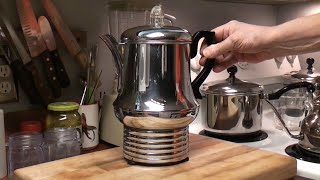 FARBERWARE Percolator Robot from 1950 First Use  Part Two [upl. by Lenoil852]