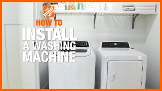 How to Install a Washing Machine  The Home Depot [upl. by Roman]