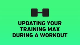 Updating your training max duration a workout  HeavySet 20182 [upl. by Dwan]