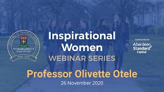 Inspirational Women Webinar with Professor Olivette Otele [upl. by Garlanda]