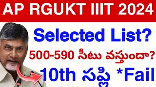 Ap Rgukt IIIT Good News🥳 Selected List  Rgukt iiit Latest Update 2024💯 [upl. by Lehcor186]