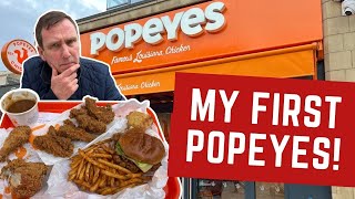 Reviewing POPEYES  My FIRST TIME [upl. by Linnell138]