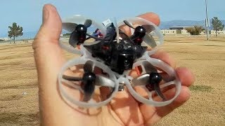 Happymodel Mobula7 Fast Brushless 2S Whoop Flight Test Review [upl. by Noira]