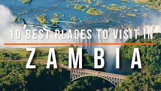 Top 10 Travel Destinations Places to Visit in Zambia  Travel Video  Travel Guide  SKY Travel [upl. by Annaxor724]