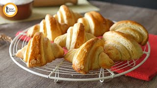 Easy Bread Croissant Recipe By Food Fusion [upl. by Nwahsav]