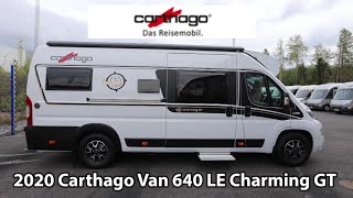 Carthago Van GT 640 LE Charming 2020 Camper Van 636 m [upl. by Tem569]