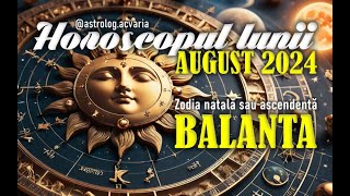 ♎BALANTA 🌼 Horoscop AUGUST 2024 Subtitrat RO 🌼LIBRA AUGUST 2024 HOROSCOPE [upl. by Oijimer]