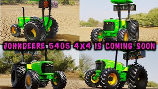 JohnDeere 5405 4x4 Tractor Added For New UpdateIndian vehicles Simulator 3Dalltotalgaming [upl. by Leahcir]