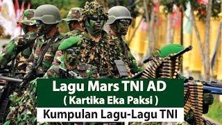 lagu Mars TNI AD  Kartika Eka Paksi dan Lirik [upl. by Ainoz464]