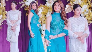 Shilpa Shetty and Shamita Shetty Steal the Spotlight at Manish’s Diwali Bash 📸💃 [upl. by Flight186]