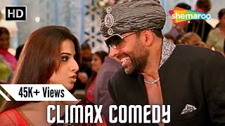 CLIMAX COMEDY  Hey Baby  Akshay Kumar Riteish Deshmukh Fardeen Khan Vidya Balan Boman Irani [upl. by Airalednac]