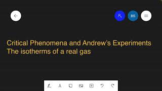The isotherms of a real gas [upl. by Berri541]