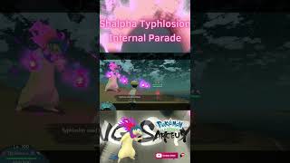 Shiny Alpha Hisuian Typhlosion Signature Move Infernal Parade in Pokemon Legends Arceus [upl. by Acinoda]