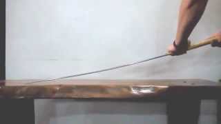 Geishas Blade 1050 Series Swords Flex Test [upl. by Beyer]