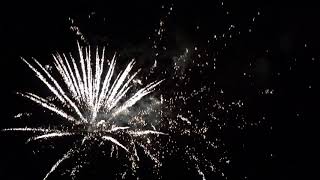 Barmouth Bridge 150th Anniversary Fireworks  Drone [upl. by Wymore]