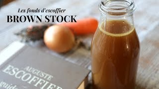 How To Make a Brown Beef Stock From Scratch Using Escoffiers Technique [upl. by Corrine]