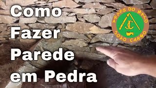 Como Fazer uma Parede em Pedra [upl. by Asirap706]