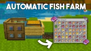 Best Minecraft 121 AFK Fish Farm 🔥  Bedrock [upl. by Mayer86]