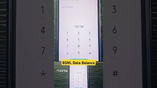 How to Check BSNL Data balance  Bsnl Data Balance Check shorts shortsfeed [upl. by Oivalf]