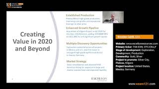 Excellon Resources TSXEXN OTCEXLLF  121 Mining Investment Americas Online October 2020 [upl. by Yarled]