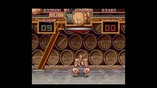 Super Street Fighter II  Snes  Sagat  1 CréditoAté o Final [upl. by Nrojb]