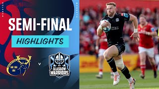 Munster v Glasgow Warriors  Instant Highlights  SemiFinal  URC 202324 [upl. by Caswell]