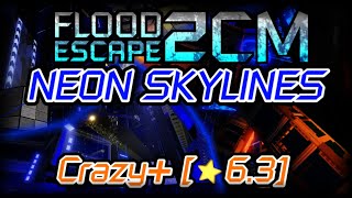 Neon Skylines  Flood Escape 2 Community Maps [upl. by Ermanno]