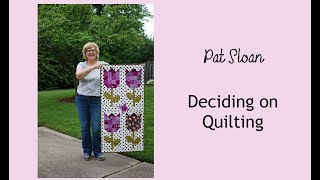 My Tulip quilting  deciding what to do [upl. by Rosenblum]