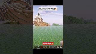 Minecraft flamethrower🔥⚒️ minecraft minecraftshorts minecrafttutorial [upl. by Repip]