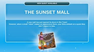 Sims Freeplay  Sunset Mall Quest [upl. by Lunsford572]