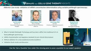 Aldevron Case Study Validation of mRNA Concentration Determination Using VPT  CTech SoloVPE System [upl. by Broeder]