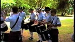 Victoria Police Pipe Band  Daylesford December 1990 [upl. by Naillig]