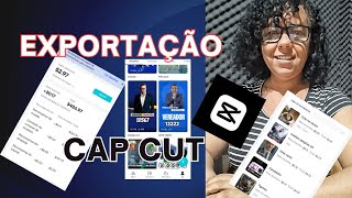 Exportação no Cap Cut ganhos por exportações [upl. by Weisler]