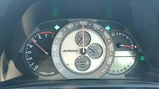 Toyota Altezza acceleration 30 2JZ GE [upl. by Gnuh177]