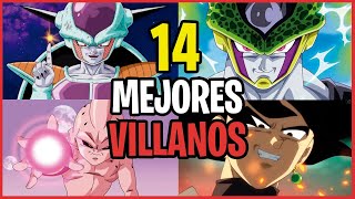 TOP 14 MEJORES VILLANOS DE TODO DRAGON BALL [upl. by Jaeger695]