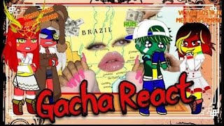 CountryhumanPaíses reagindo a BRASIL sendo disputado e mimado Gacha React 05 [upl. by Jobye]