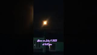 Waning Gibbous Moon 🌝  July 6 2023 shorts [upl. by Ariahay583]